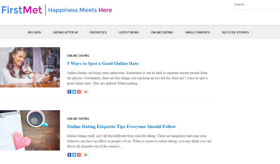 Caratteristiche del sito di incontri FirstMet