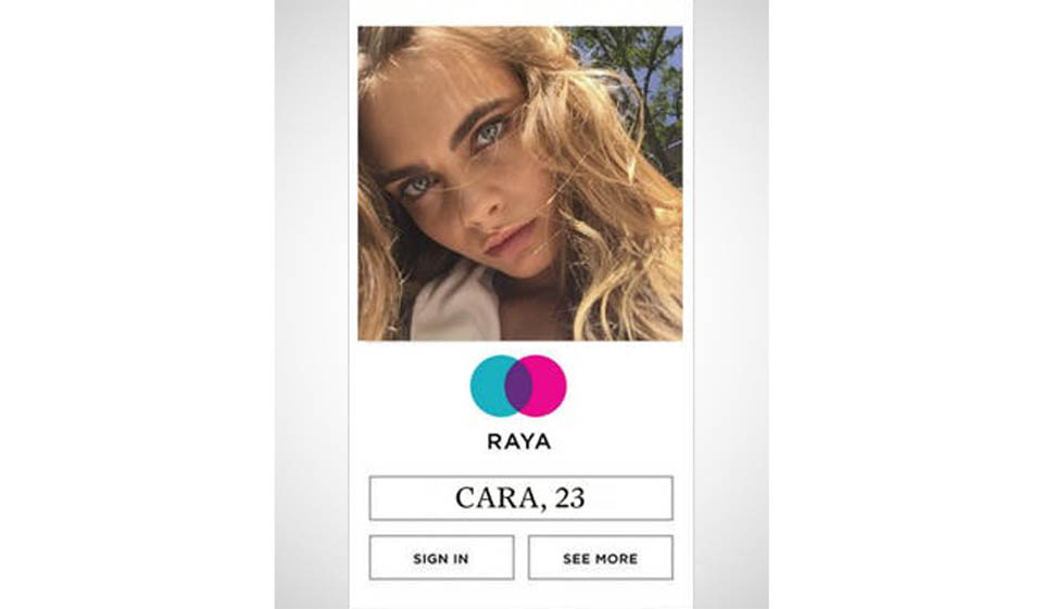 Raya dating app features